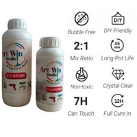 Epoxy Resin Liquid for DIY Craft Making | Epoxies | Epoxy Resin and Hardener (300ml)